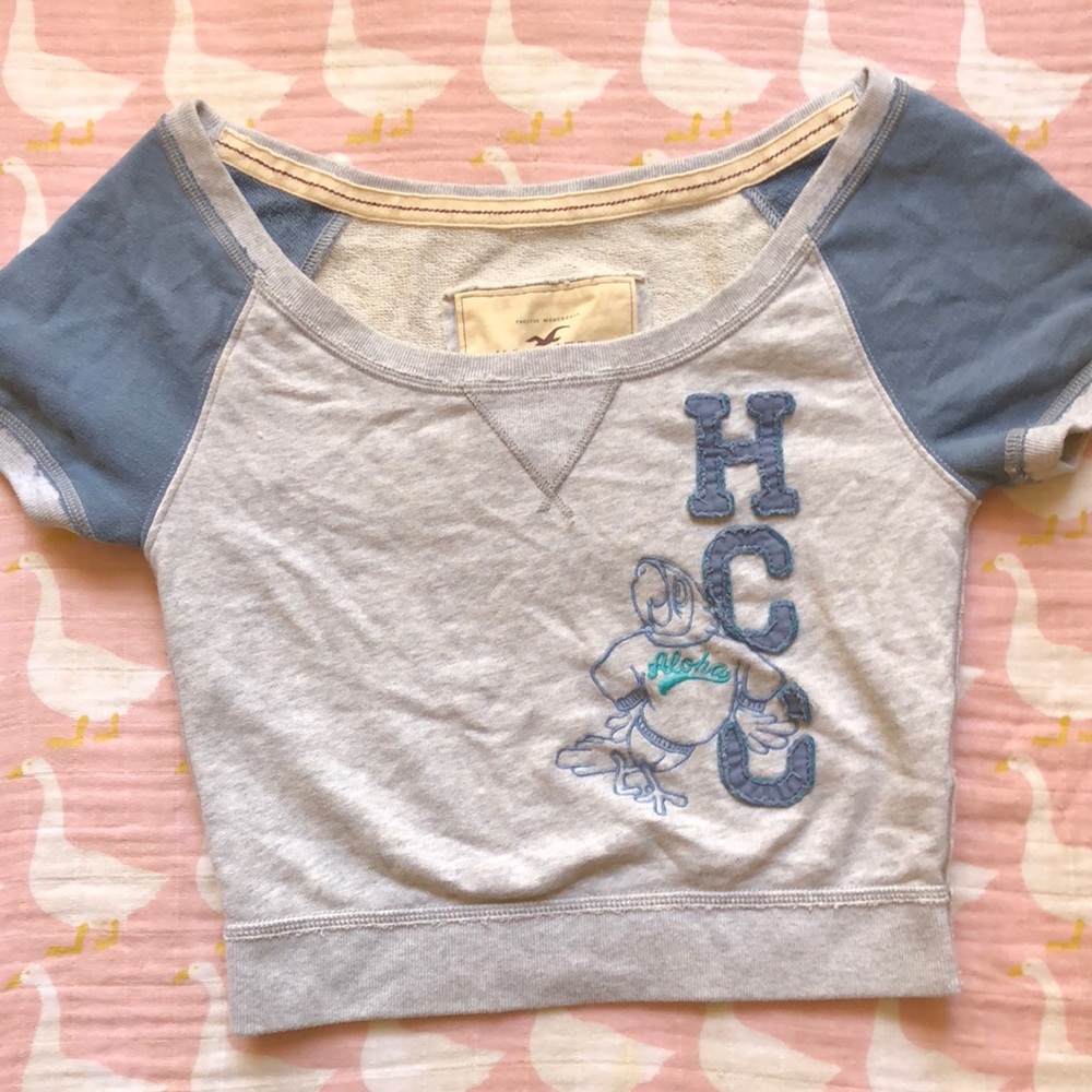 Hollister cropped sweatshirt with appliqué